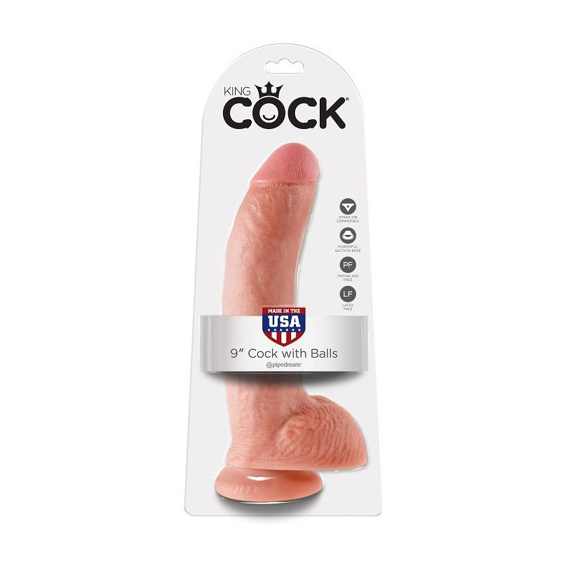 King Cock - 9 Chair De Gode Avec Boules 22.9 Cm
